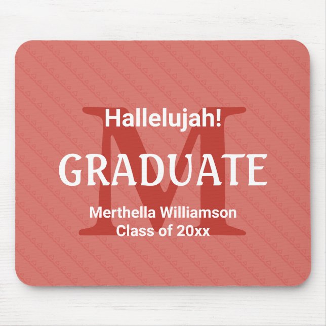 HALLELUJAH Graduierung Custom Keepsake Mousepad (Vorne)