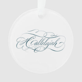 Hallelujah-Kalligrafie-Ornament Ornament