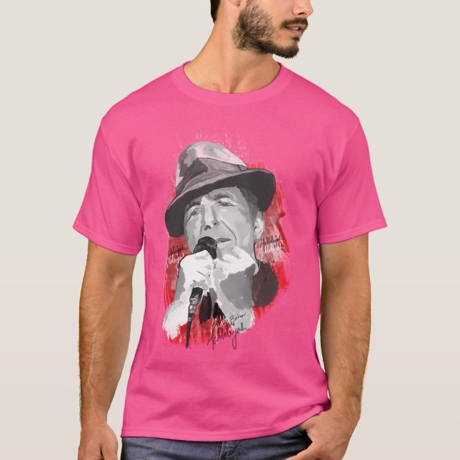 Hallelujah - Leonard Cohen T-Shirt (Vorderseite)