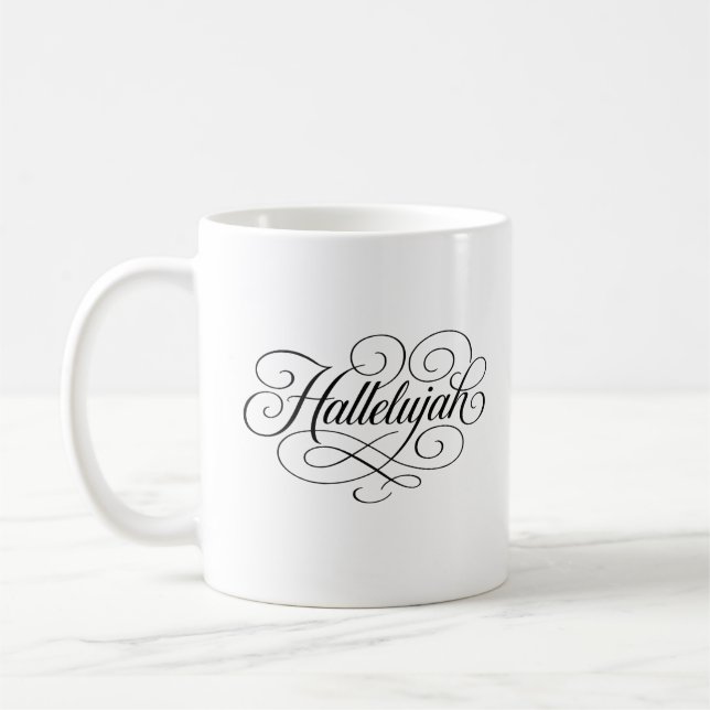 Hallelujah Monogram Kaffeetasse (Links)