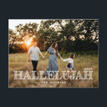 Hallelujah Religious Christmas Feiertagspostkarte<br><div class="desc">Hallelujah Religious Christmas</div>