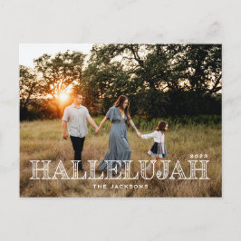 Hallelujah Religious Christmas Feiertagspostkarte