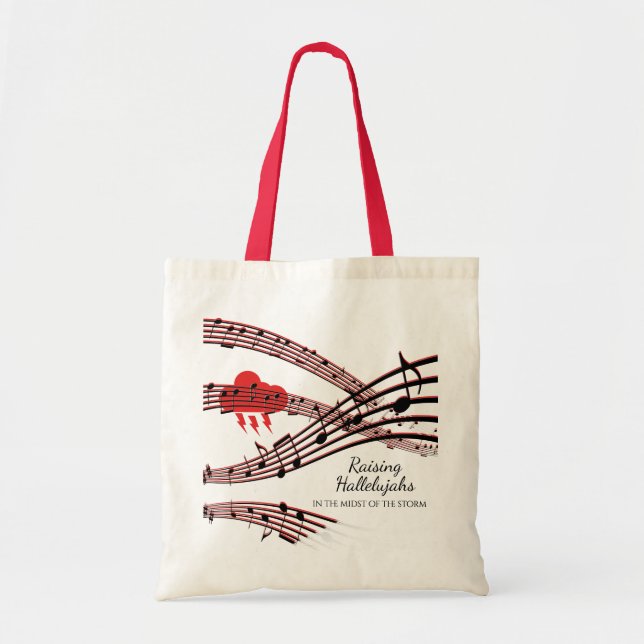 HALLELUJAHS IN DER STORM Personalisiert Tragetasche (Vorne)
