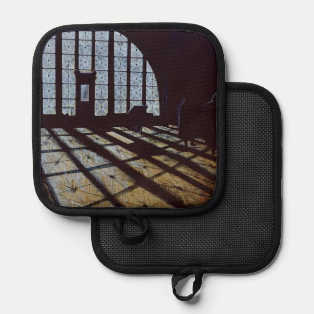 Hallen der Freiheit Ellis Island Topflappen (Vorderseite/Rückseite)