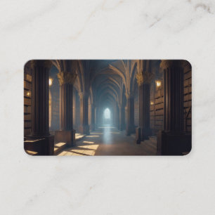 Hallen des alten Wissens Lesezeichen Visitenkarte