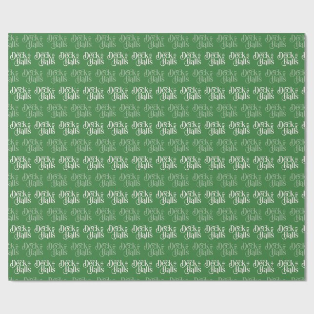 Hallen grün geschenkpapier (Flach)