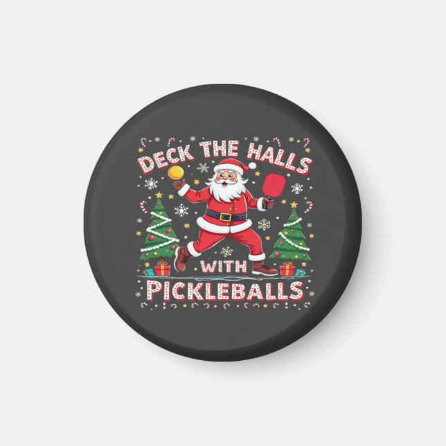 Hallen mit Pickleballs überprüfen Magnet (Vorne)