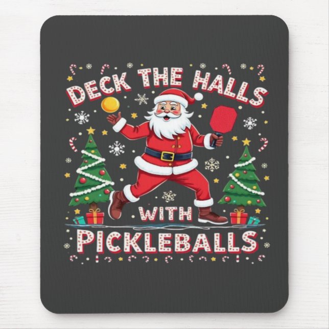 Hallen mit Pickleballs überprüfen Mousepad (Vorne)
