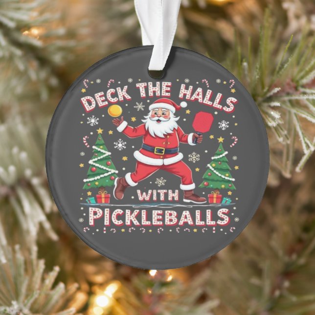Hallen mit Pickleballs überprüfen Ornament (Baum)