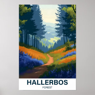 Hallerbos Forest Halle Brabant Flandria Belgien Poster