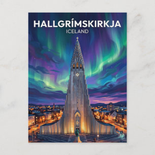 Hallgrímskirkja Island Postkarte