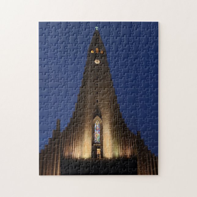 Hallgrímskirkja Kirche Island Puzzle (Vertikal)