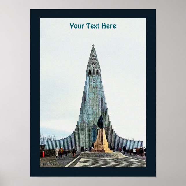Hallgrímskirkja, Reykjavik Poster (Vorne)