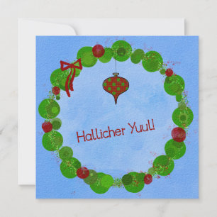 Hallicher Yuul! Gestaltung der Urlaubskarte