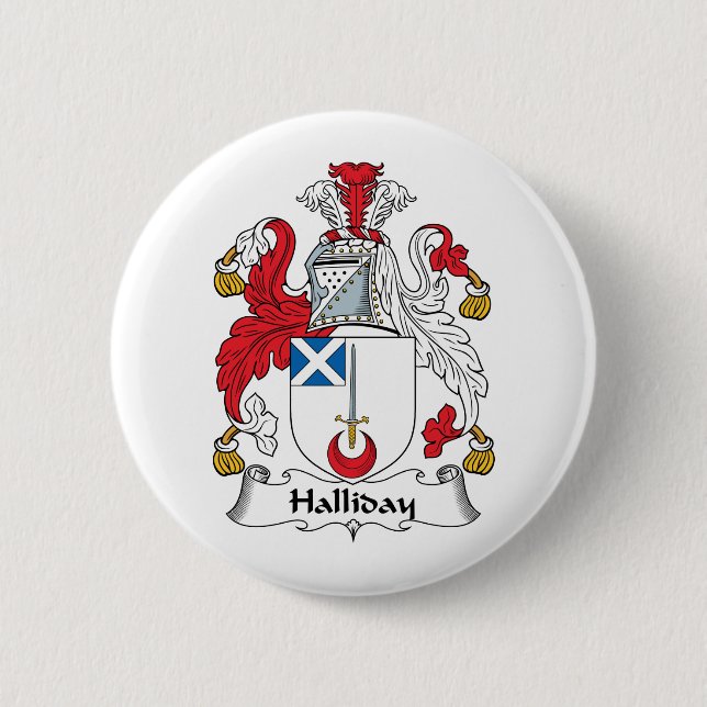 Halliday Familienwappen Button (Vorderseite)
