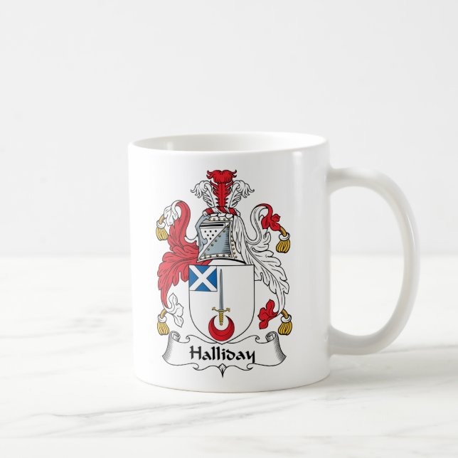 Halliday Familienwappen Kaffeetasse (Rechts)