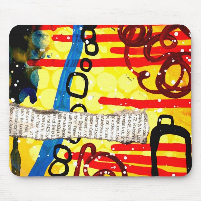 Hallie Engel gelbes städtisches Mousepad (Vorne)