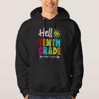 Hallo 10. Klasse Spaß zurück zum Schullehrer Hoodie