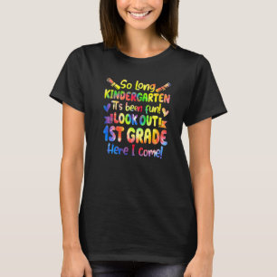Hallo 1. Klasse Lehrer Student Zurück zur Krawatte T-Shirt