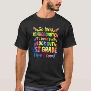 Hallo 1. Klasse Lehrer Student Zurück zur Krawatte T-Shirt