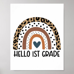 Hallo 1. Klasse Regenbogen-Lehrerteam Erste Klasse Poster