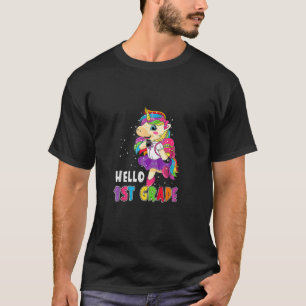 Hallo 1. Klasse Unicorn Magischer Lehrer zurück zu T-Shirt