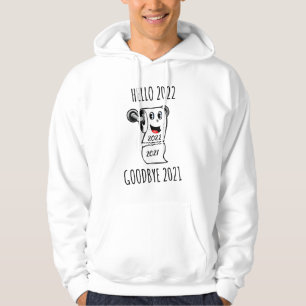 Hallo 2022 Auf Wiedersehen 2021 Toilettenpapier Hoodie