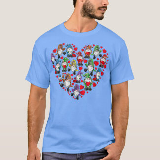 Hallo 2022 Gnome Herz Weihnachten Valentinstag T-Shirt