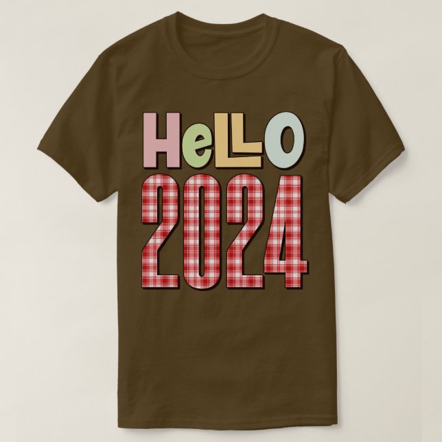Hallo 2024 8 T-Shirt (Design vorne)