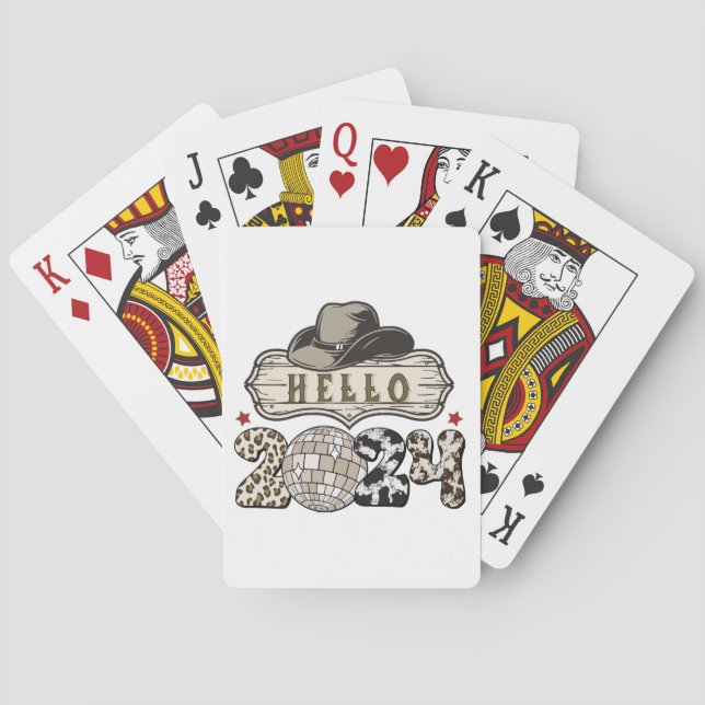 Hallo 2024 Western Spielkarten (Rückseite)