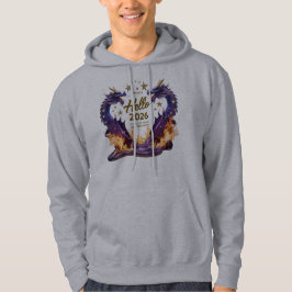 Hallo 2026 Dual Dragon Fire Pullover Hoodie