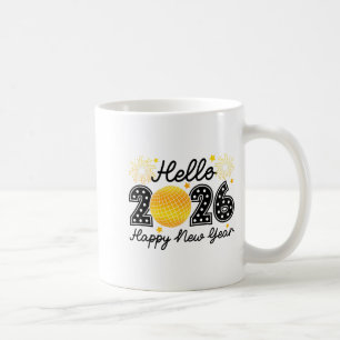 Hallo 2026 Frohes Neues Jahr 2026 Kokette Bogen Di Kaffeetasse