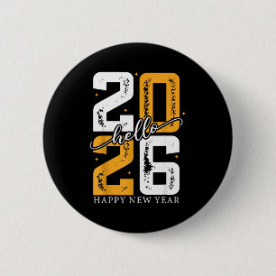 Hallo 2026 Frohes Neues Jahr 2026 Silvesterparty Button