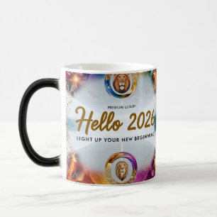 Hallo 2026 König der Löwen Premium-Farben-Morphing Verwandlungstasse