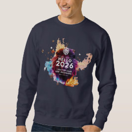 Hallo 2026 Minimalist Sparkler Premium Basic Sweatshirt