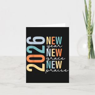 Hallo 2026 Neues Jahr Neue Gnade Neues Lob Karte