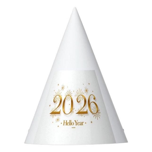 Hallo 2026 Partyhut (Vorderseite)
