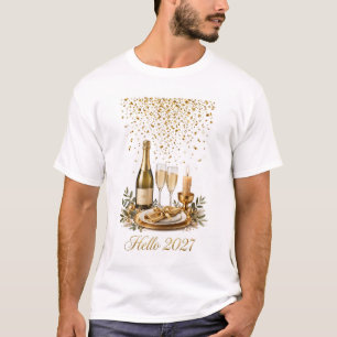 Hallo 2027 Tisch Herren T-Shirt