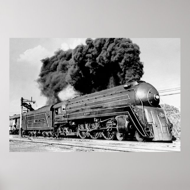 Hallo! 20. Jahrhundert Limited Vintage Eisenbahn Poster (Vorne)