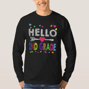 Hallo 2. Klasse zurück zu den Lehrern Schüler T-Shirt
