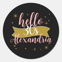 Hallo 30. Geburtstag Personalisiertes Design
