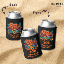 Hallo 30er tropische Vintag Retro Sommer Geburtsta