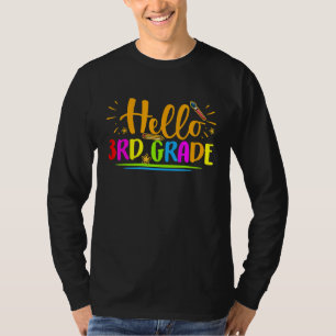 Hallo 3. Klasse Lehrer Kinder zurück zur Schule Dr T-Shirt