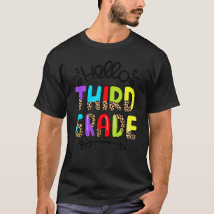Hallo 3. Klasse Lehrer Kinder zurück zur Schule Dr T-Shirt