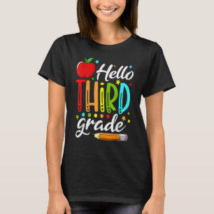 Hallo 3. Klasse Team Dritte Klasse Lehrer Kinder z T-Shirt
