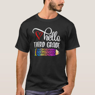 Hallo 3. Klasse Tie Dye Lehrer Kinder Zurück zur S T-Shirt