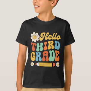 Hallo 3. Klasse zurück zum Lehrer Kinder T-Shirt