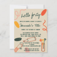 Hallo 40 Weinkellerei Mittagessen Geburtstag