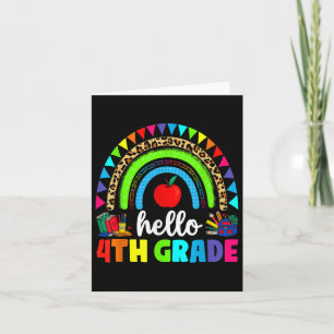 Hallo 4. Klasse Regenbogen Zurück zur Schule Erste Karte