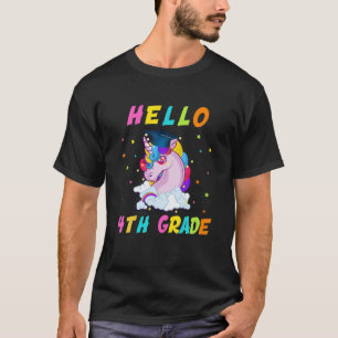 Hallo 4th Grade Magical Unicorn Lover T-Shirt